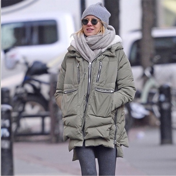 Artter Women’s Olive Green & Orange‎ Winter Puffer Utility Jacket Size 2XL - Picture 1 of 7